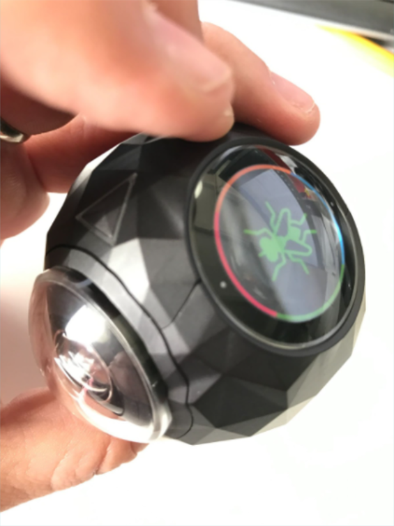 360fly prototype — lens detail